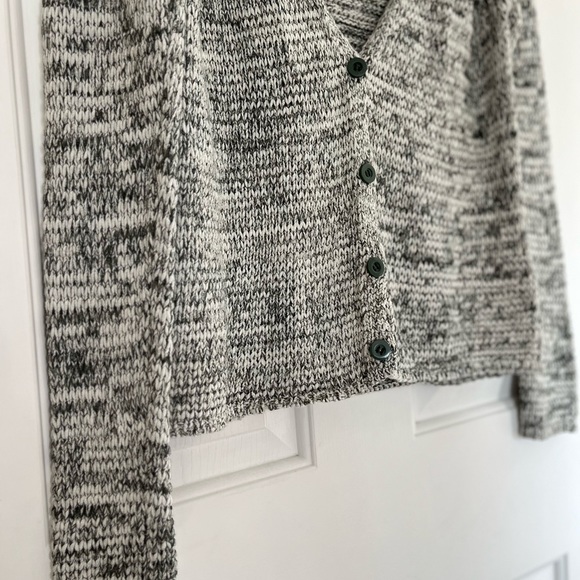 👠 Comptoir des Cotonniers Long Sleeve Knit Button Front V-neck Cardigan Small - Picture 7 of 12